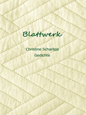 cover image of Blattwerk